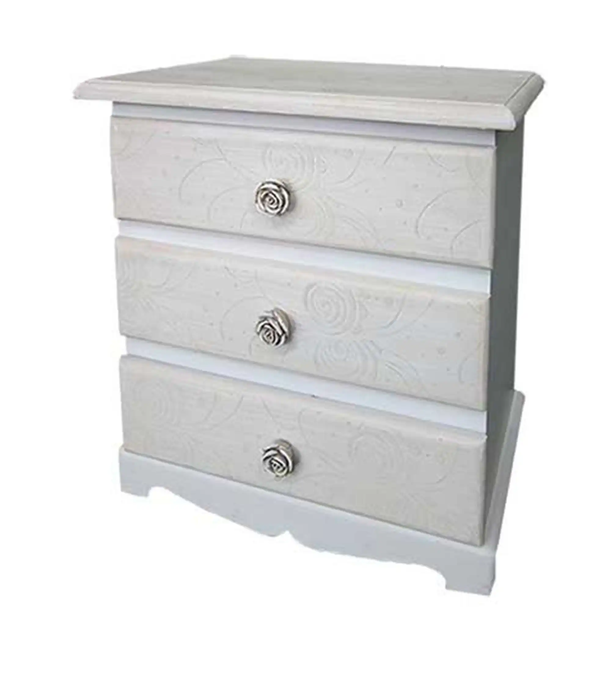 Bedside with 3 drawers - popular handicrafts